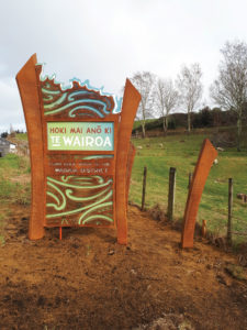 custom corten signage