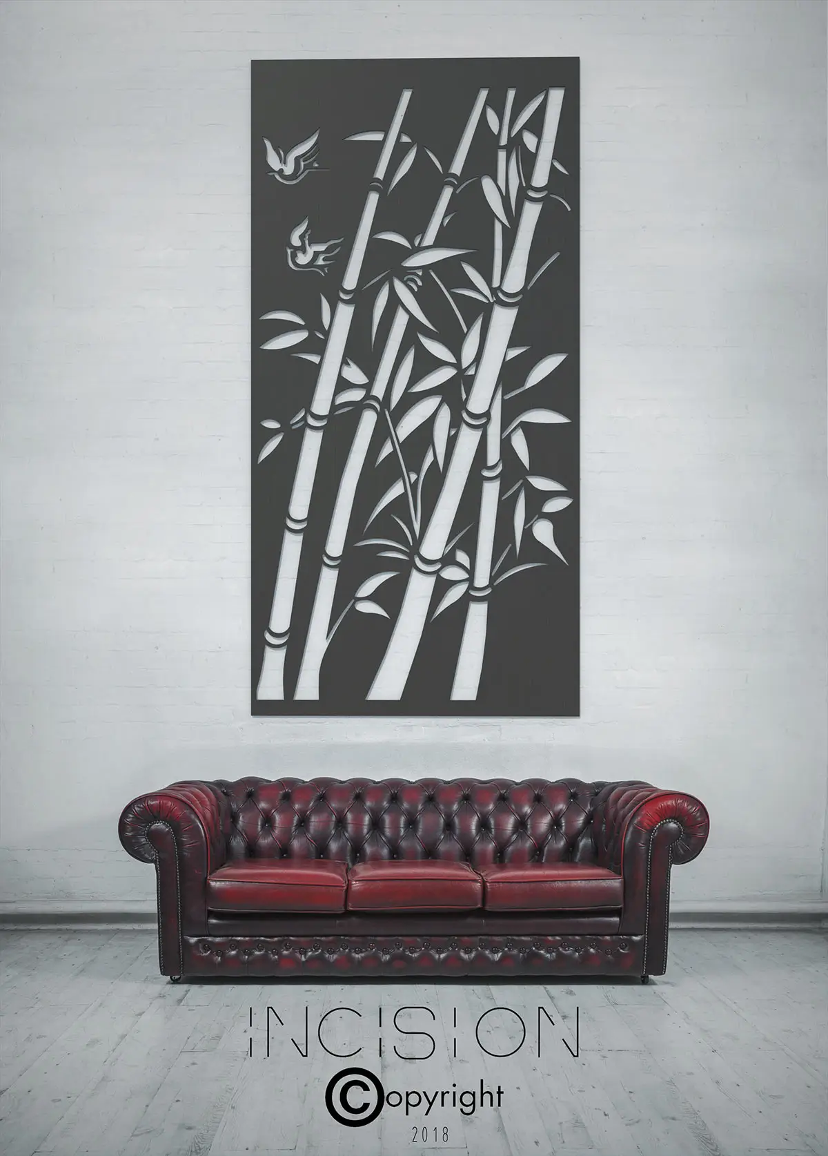 bamboo decorative metal screen