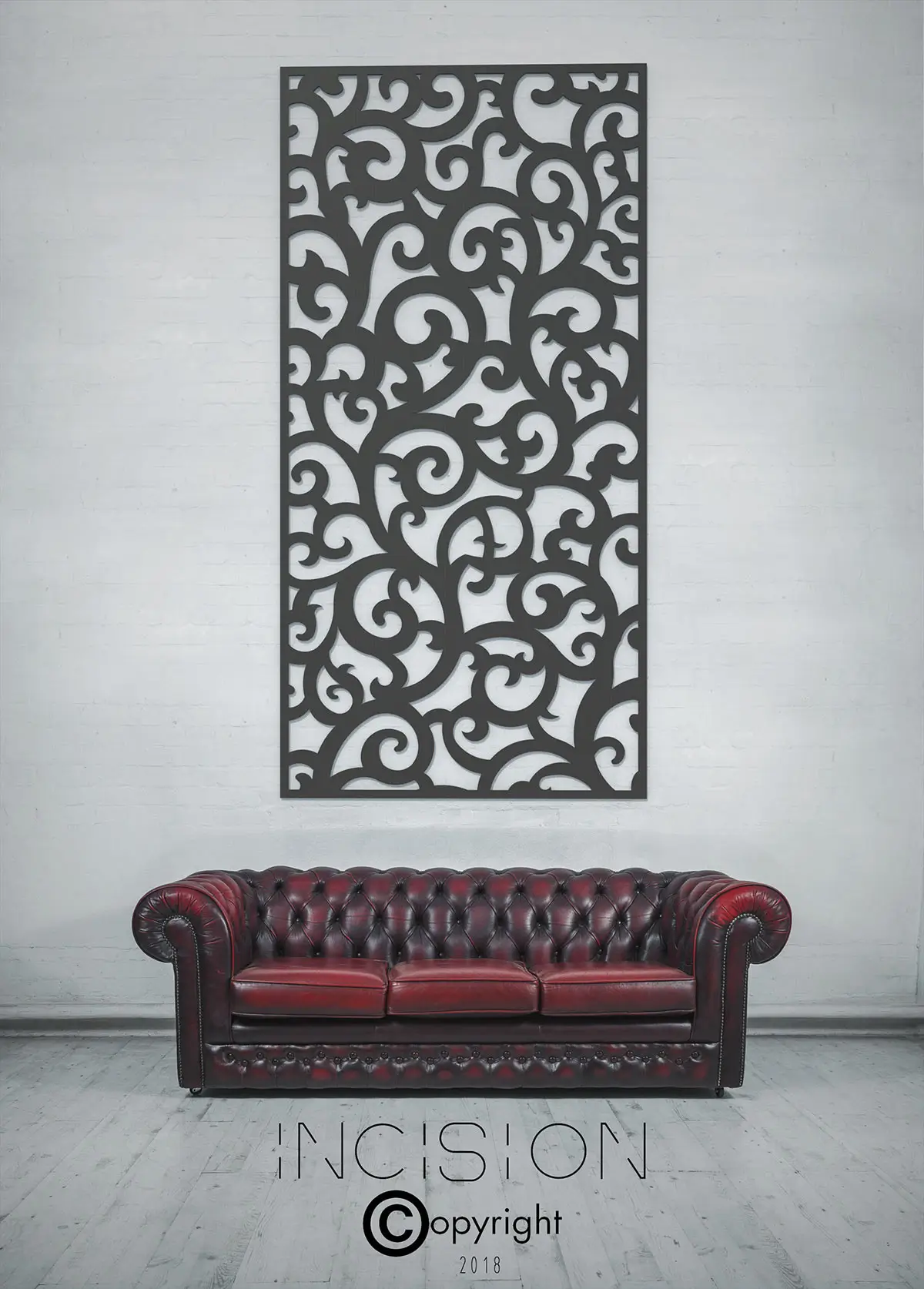 Curls Decorative Metal Screen