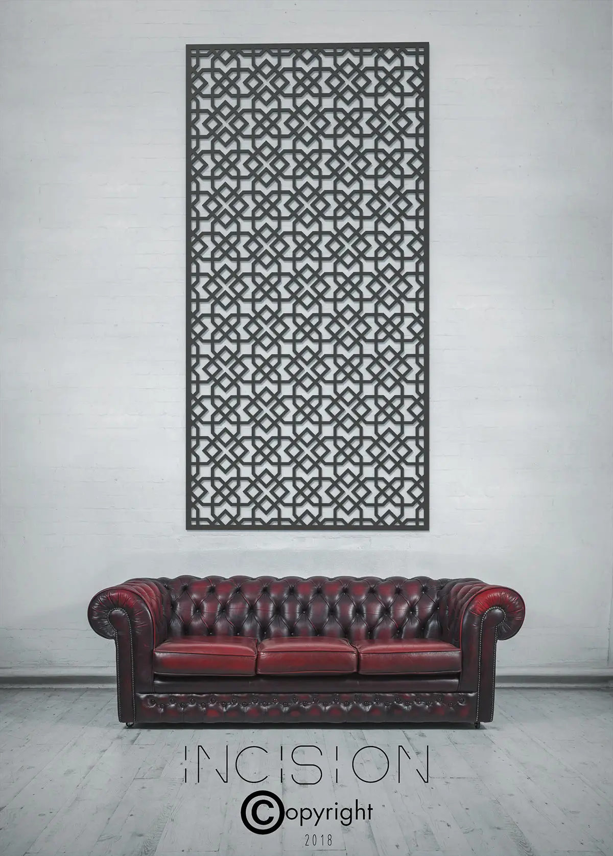 Lotus Design - Incision Decorative Metal Screen