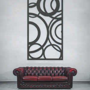 Orbit Design Incision Decorative Metal Screen