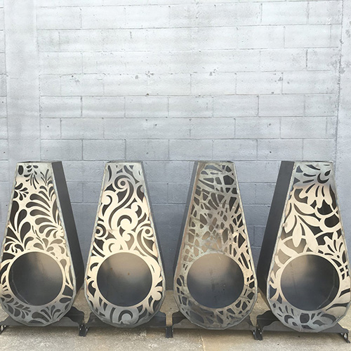 incision outdoor fireplace
