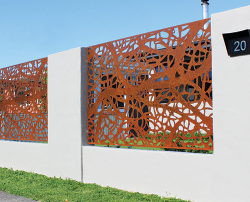 corten fence