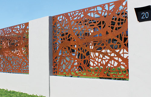 corten fence