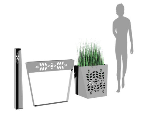 incision metal furniture