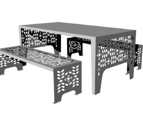 incision metal furniture