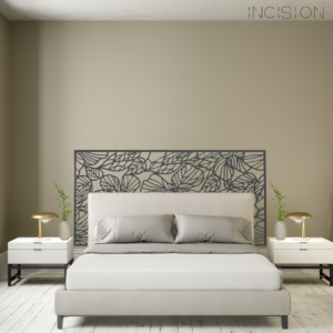 Enhance Your Space with Metal A Feng Shui Perspective (Instagram Post) (1) bedroom setting with petal skeleton decorative metal screen used as a headboard