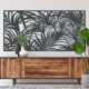 Windy Incision Decorative Metal Screen in and indoor setting.