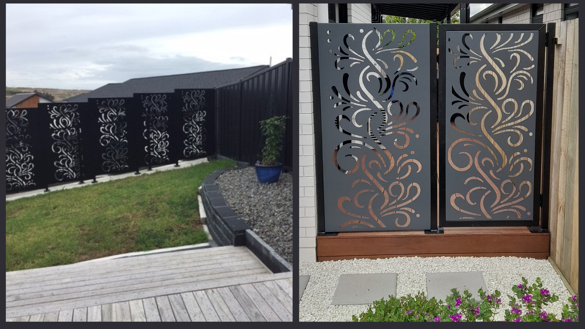incision steaming design gate and fence